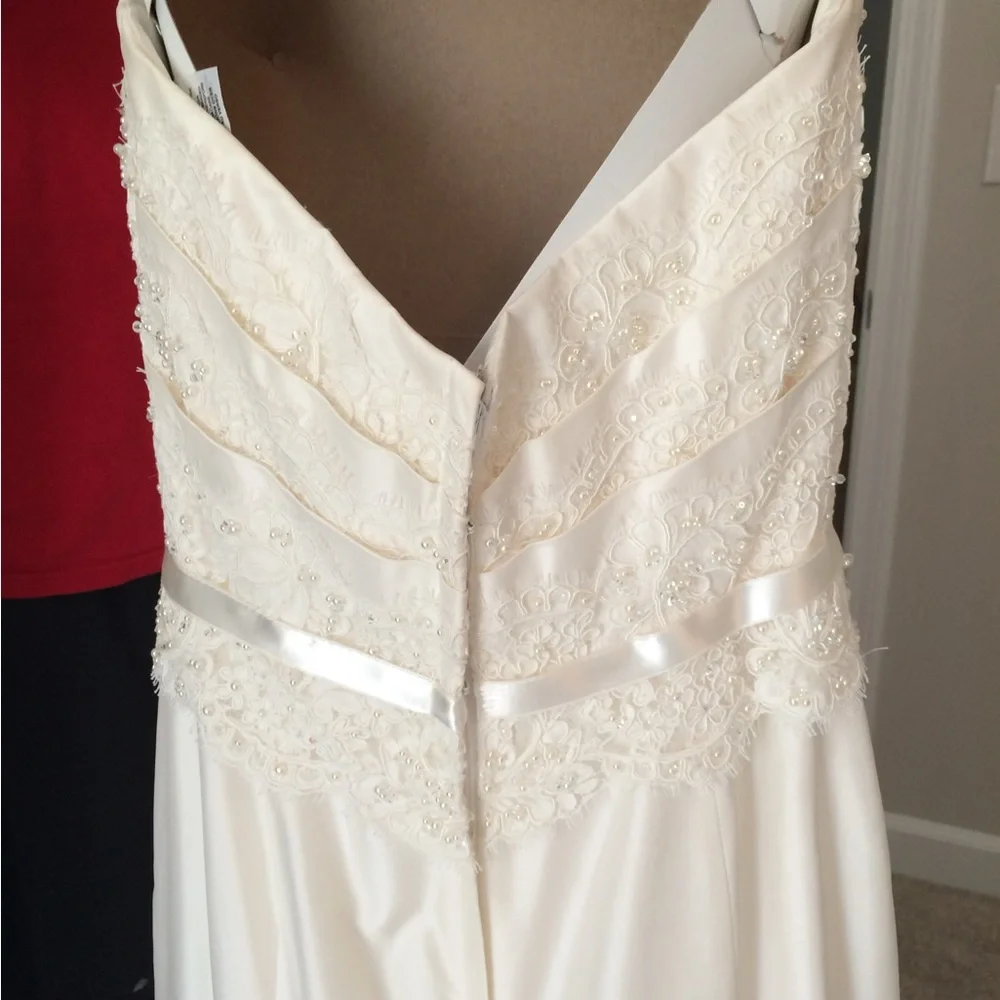 NEW/ NEVER WORN: Paloma Blanca Wedding Dress: style #CA05313 - Picture 11 of 15